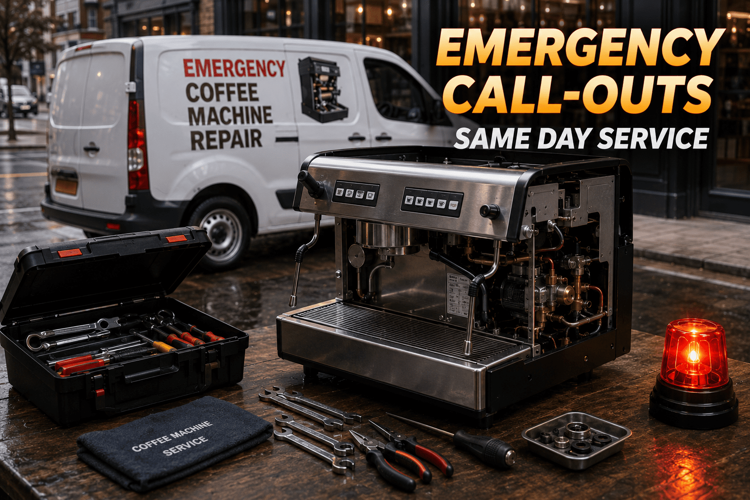 Emergency coffee machine call out repair