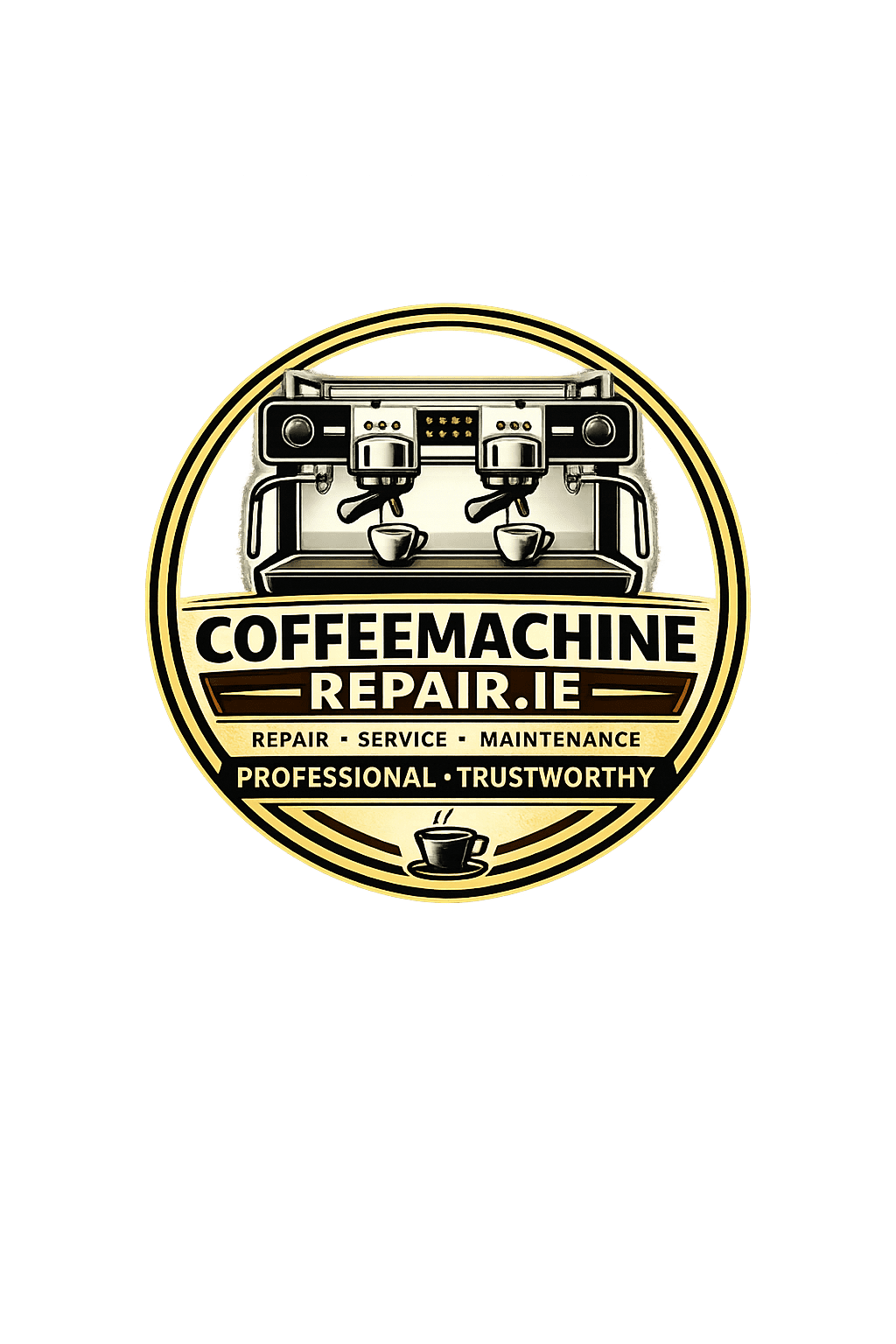 Technician repairing a coffee machine in Ireland