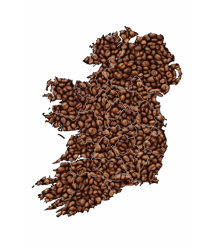Map showing Republic of Ireland service area